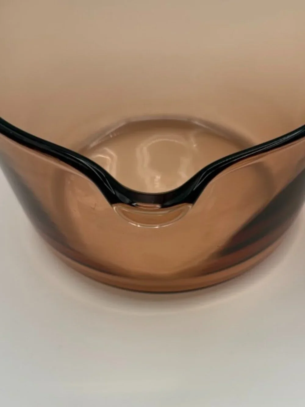 Vintage Corning Amber Vision Ware .7 Liter Sauce Pan Pot with Spout No Lid